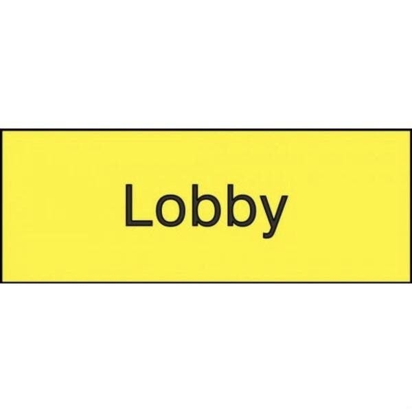 Accuform 8 in W x 3 in H, Engraved Plastic PSG814YL - main